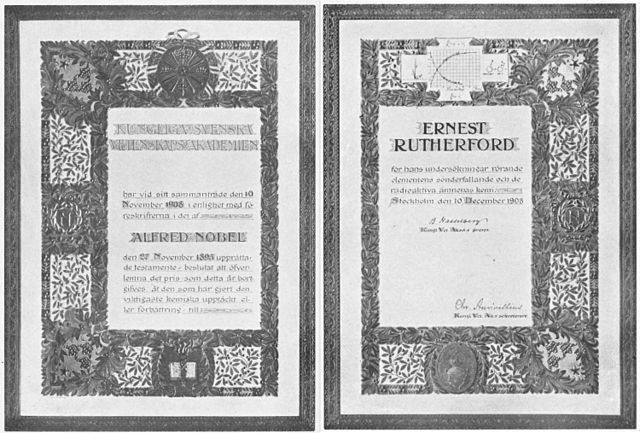 rutherford_nobel_1908_urkunde